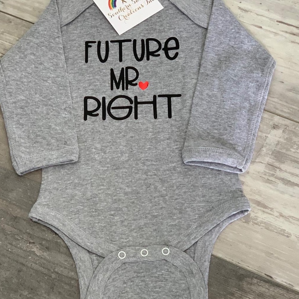 Future Mr Right Onepiece comes in all (kids) sizes